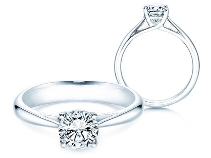 Verlobungsring Delight in 14K Weißgold mit Labordiamant 2,50ct E/VS