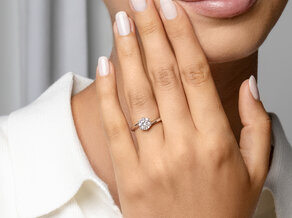 Verlobungsring Devotion in 18K Weißgold mit Diamant 1,00ct G/SI