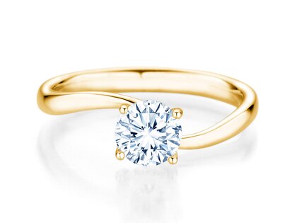 Verlobungsring Devour in 9K Gelbgold mit Diamant 1,00ct H/SI