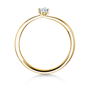Verlobungsring Devour in 14K Gelbgold mit Diamant 0,10ct H/SI