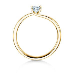 Verlobungsring Devour in 9K Gelbgold mit Diamant 0,25ct H/SI