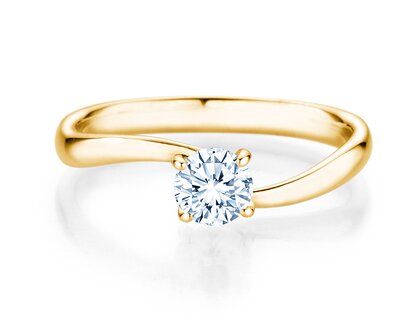 Verlobungsring Devour in 9K Gelbgold mit Diamant 0,50ct H/SI
