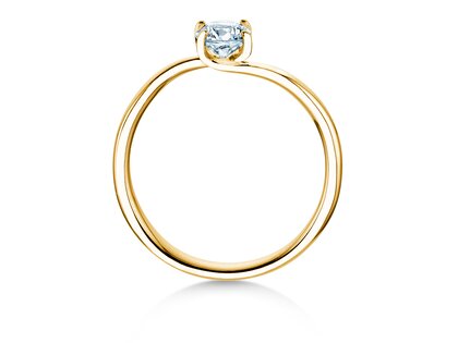 Verlobungsring Devour in 9K Gelbgold mit Diamant 0,50ct H/SI