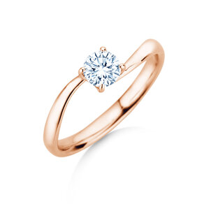 Verlobungsring Devour in 14K Roségold mit Diamant 0,50ct H/SI