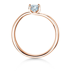 Verlobungsring Devour in 14K Roségold mit Diamant 0,50ct H/SI