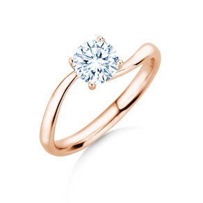 Verlobungsring Devour in 9K Roségold mit Diamant 1,00ct H/SI