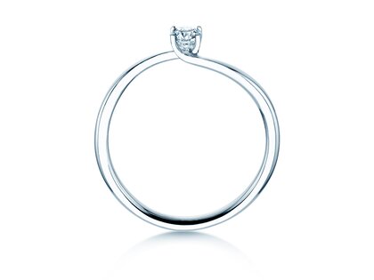 Verlobungsring Devour in Silber 925/- mit Diamant 0,15ct G/SI