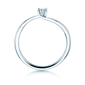 Verlobungsring Devour in Silber 925/- mit Diamant 0,15ct G/SI