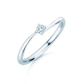 Verlobungsring Devour in Silber 925/- mit Diamant 0,10ct G/SI