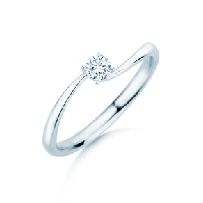 Verlobungsring Devour in Silber 925/- mit Diamant 0,15ct G/SI