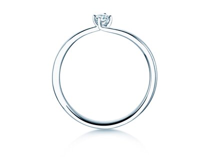 Verlobungsring Devour in Silber 925/- mit Diamant 0,10ct G/SI