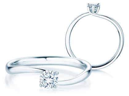 Verlobungsring Devour in Platin 950/- mit Diamant 0,25ct G/SI