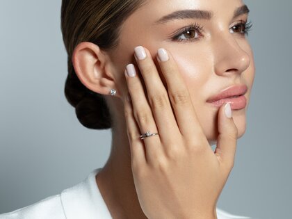 Verlobungsring Eclipse in Silber 925/- mit Diamant 0,15ct G/SI