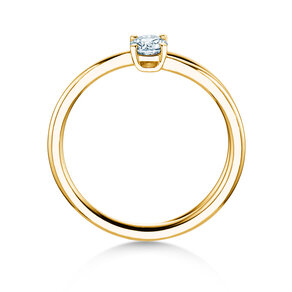 Verlobungsring Eclipse in 9K Gelbgold mit Diamant 0,25ct H/SI