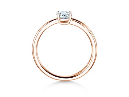 Verlobungsring Eclipse in 14K Roségold mit Diamant 0,50ct H/SI
