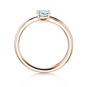 Verlobungsring Eclipse in 14K Roségold mit Diamant 0,50ct H/SI