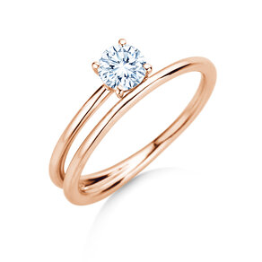 Verlobungsring Eclipse in 14K Roségold mit Diamant 0,50ct H/SI