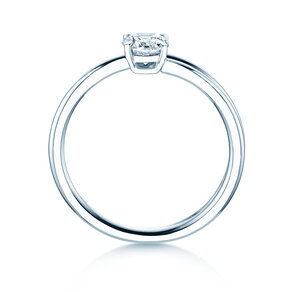 Verlobungsring Eclipse in 14K Weißgold mit Diamant 0,50ct H/SI