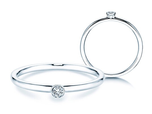 Verlobungsring Eternal in Silber 925/- mit Diamant 0,05ct H/SI