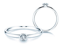 Verlobungsring Eternal in Silber 925/- mit Diamant 0,10ct G/SI