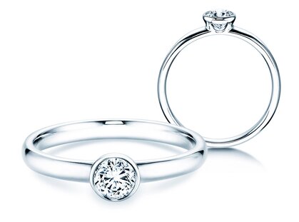 Verlobungsring Eternal in Platin 950/- mit Diamant 0,30ct G/SI