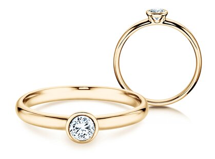 Verlobungsring Eternal in 14K Gelbgold mit Diamant 0,30ct G/SI