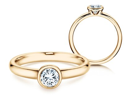 Verlobungsring Eternal in 18K Gelbgold mit Diamant 0,40ct G/SI