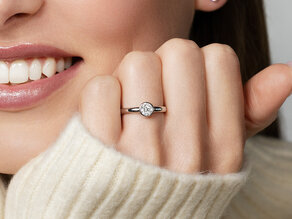 Verlobungsring Eternal in 14K Weißgold mit Diamant 0,50ct G/IF