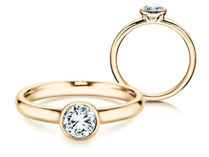 Verlobungsring Eternal in 9K Gelbgold mit Diamant 1,00ct H/SI