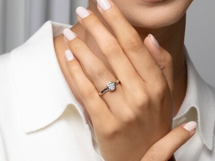 Verlobungsring Eternal in 9K Gelbgold mit Diamant 0,75ct G/SI