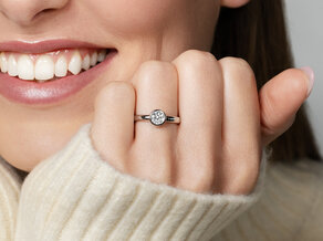 Verlobungsring Eternal in 9K Gelbgold mit Diamant 0,75ct G/SI