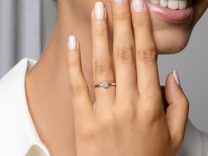Verlobungsring Eternal in Platin 950/- mit Diamant 0,20ct G/SI