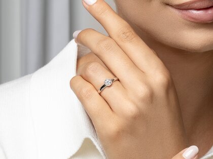 Verlobungsring Eternal in 14K Gelbgold mit Diamant 0,35ct G/SI