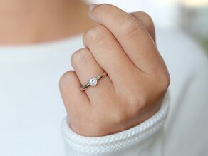 Verlobungsring Eternal in 14K Weißgold mit Diamant 0,35ct G/SI