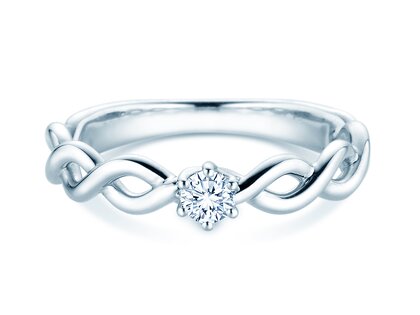 Verlobungsring Evoke in Silber 925/- mit Diamant 0,15ct H/SI