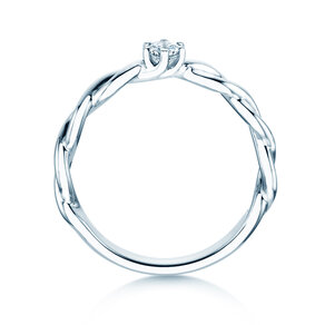 Verlobungsring Evoke in Silber 925/- mit Diamant 0,15ct H/SI