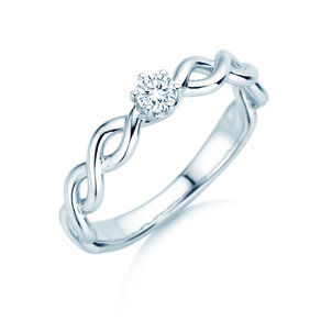 Verlobungsring Evoke in Silber 925/- mit Diamant 0,15ct H/SI