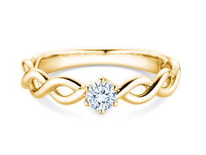 Verlobungsring Evoke in 9K Gelbgold mit Diamant 0,25ct H/SI