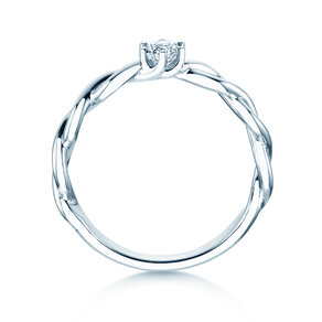 Verlobungsring Evoke in 9K Weißgold mit Diamant 0,25ct H/SI