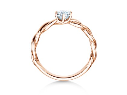 Verlobungsring Evoke in 14K Roségold mit Diamant 0,50ct H/SI