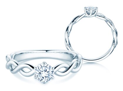 Verlobungsring Evoke in Platin 950/- mit Diamant 0,50ct H/SI