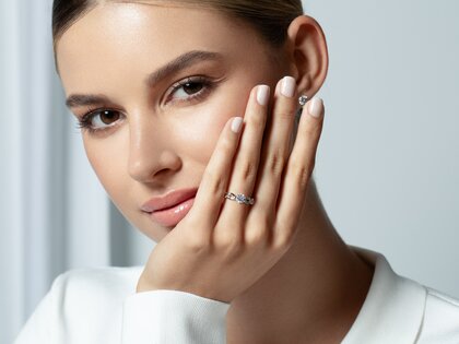 Verlobungsring Evoke in 14K Roségold mit Diamant 0,50ct H/SI