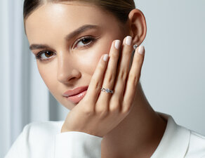 Verlobungsring Evoke in 14K Roségold mit Diamant 0,50ct H/SI