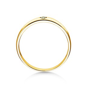 Verlobungsring Heart Petite in 14K Gelbgold mit Diamanten 0,02ct G/SI
