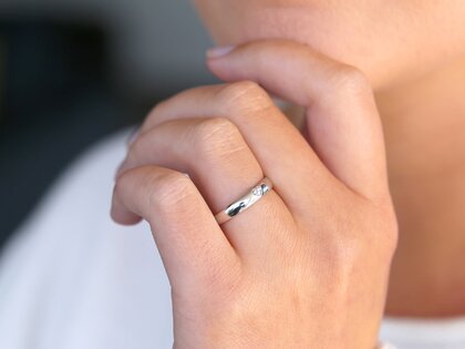 Verlobungsring Heart Petite in Silber