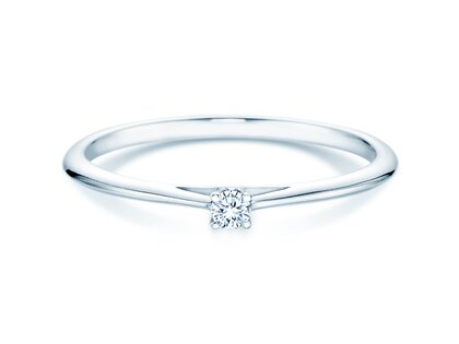 Verlobungsring Heaven 4 in Silber 925/- mit Diamant 0,07ct G/VS