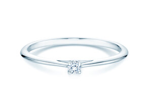 Verlobungsring Heaven 4 in Silber 925/- mit Diamant 0,07ct G/VS