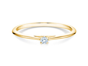 Verlobungsring Heaven 4 in 14K Gelbgold mit Diamant 0,07ct H/SI