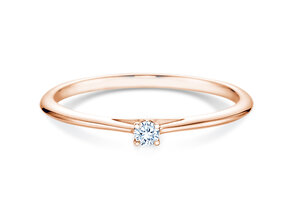 Verlobungsring Heaven 4 in 9K Roségold mit Diamant 0,05ct G/SI