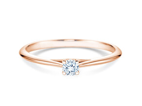 Verlobungsring Heaven 4 in 14K Roségold mit Diamant 0,10ct G/SI